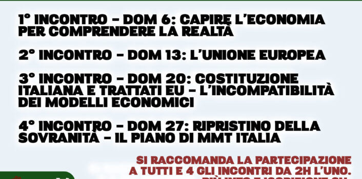 Corso di economia di Modern Money Theory