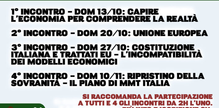 Corso di economia di Modern Money Theory